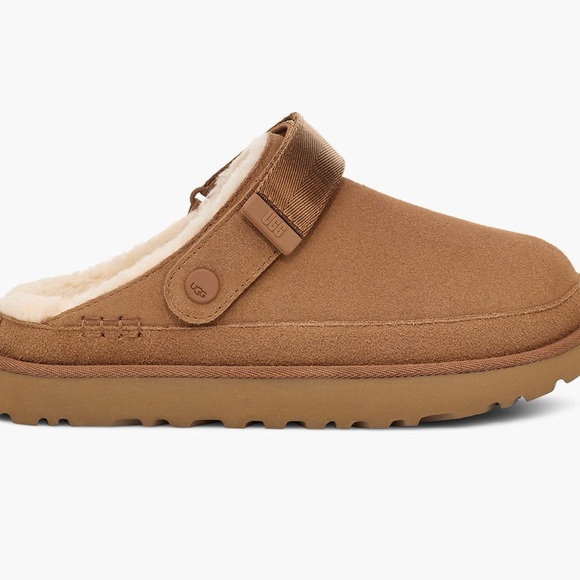 UGG Shoes - UGG Goldenstar Cozy Clog Chestnut Rubber Sole Mule size 9 NWT
